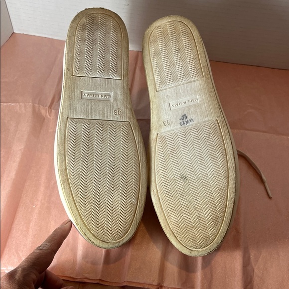 Valentino Women's Cream Logo Sneakers - Picture 12 of 12